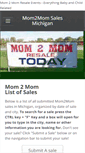 Mobile Screenshot of mom2momsalesmichigan.com